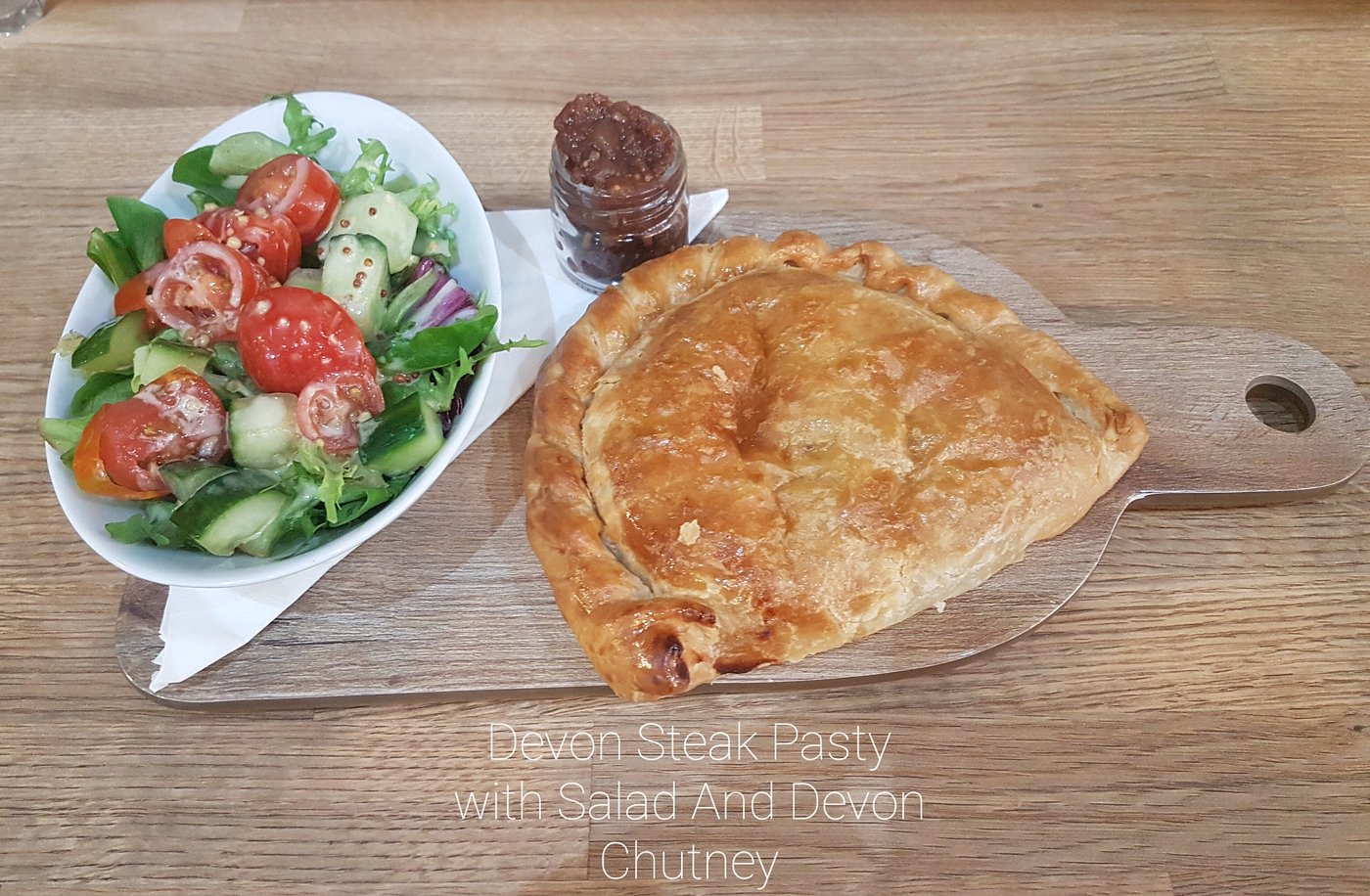 Locally baked Devon pasty